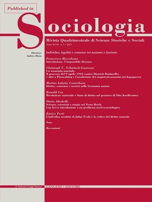 cover image of Rivoluzione nazionale e Stato di diritto nel pensiero di Otto Koellreutter